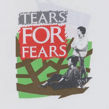 Tears For Fears Tour 1985 Футболка Хлопковая Белая мужская с коротким рукавом от S до 5XL MD1635 - Изображение 1  