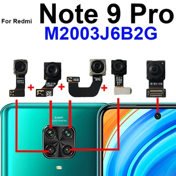 Фронтальная Камера Заднего Вида Для Xiaomi Redmi Note 9 Pro M2003J6B2C Задняя Фронтальная Маленькая Камера Для Селфи С Ультрашироким Гибким Кабелем Модели Запчасти - Изображение 1  
