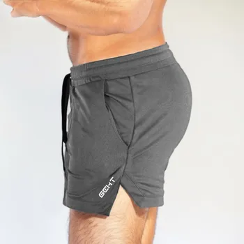 Повседневные спортивные шорты на шнурке с карманами, однотонные мужские базовые шорты на талии - Изображение 2  