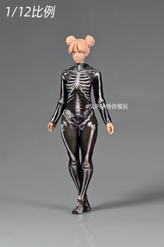 Женское боди с принтом в масштабе 1/12, модель комбинезона, подходящая для 6-дюймовых кукол-солдат - Изображение 2  