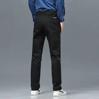 Летняя мода 2023 года, мужские костюмные брюки, однотонные деловые облегающие брюки, официальные офисные социальные брюки, уличная одежда C118 - Изображение 2  