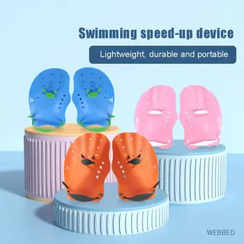 Регулируемые перчатки четырех цветов, безопасные лопатки для плавания, Мягкое гладкое оборудование для плавания, плавательные перчатки с увеличенной нажимной поверхностью - Изображение 2  