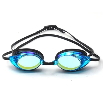 Профессиональные очки для плавания для взрослых, водонепроницаемые, противотуманные, гоночные, мужские, женские, крутые, посеребренные очки для плавания, противотуманные - Изображение 2  