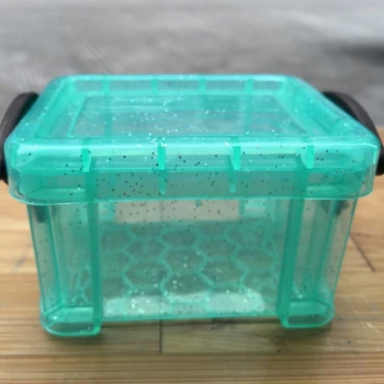 Небольшая пластиковая коробка с запирающейся крышкой, мини-контейнер для ювелирных бусин - Изображение 2  