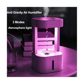 Антигравитационный увлажнитель с каплями воды, 3 режима левитации, ультразвуковой охладитель воды, туманообразователь с красочной подсветкой - Изображение 2  