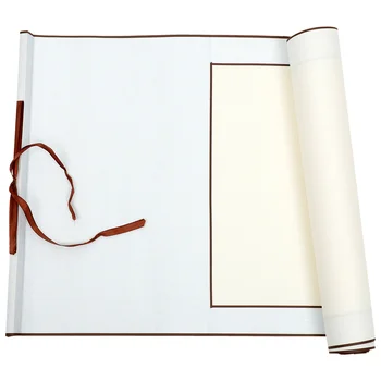 Миниатюрный свиток рисовой бумаги для детского домашнего декора, пустой подвесной для занятий каллиграфией - Изображение 2  