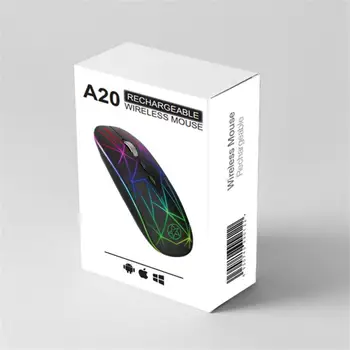 1/2/ 3ШТ Перезаряжаемая беспроводная мышь USB 2,4 ГГц Компьютерная Mause Эргономичная игровая мышь RGB Бесшумная для ПК ноутбука - Изображение 2  