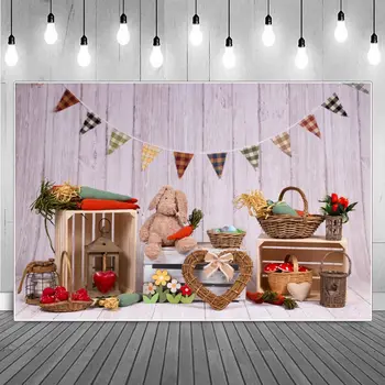 Детские домашние фоны на день рождения, украшения для фотосъемки, Плюшевый мишка, воздушный шар, Звездный флаг, детские фоны для фотосъемки на вечеринке для путешествий - Изображение 2  