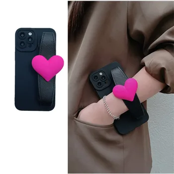 3D Сердце Любовь Браслет Чехол Для Телефона Samsung Galaxy Note 20 Ultra задняя Крышка Samsung S23 Ultra S22 S21 Plus S20FE S20 10 - Изображение 2  