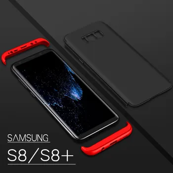 Для Samsung S8 Plus S8Plus S8 + Чехол 360 Защита Всего тела Матовый Жесткий Чехол для телефона Samsung Galaxy S8Plus + Пленка для Экрана - Изображение 2  