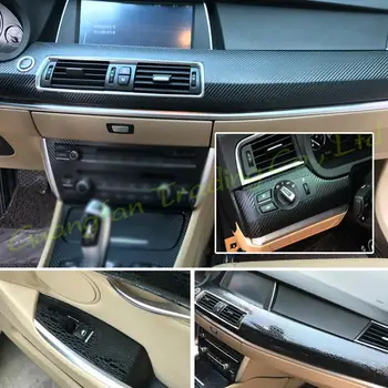 Для BMW 5 Серии GT F07 2010-2017 Автомобильный Стайлинг 3D/5D из углеродного волокна, Центральная консоль салона автомобиля, Цветное литье, наклейки, Отличительные знаки, запчасти - Изображение 2  