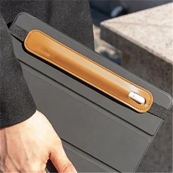 Роскошный пенал из искусственной кожи с эластичной пряжкой для книг, сумка для ручек, чехол для ручек с сенсорным экраном для офисных встреч, удобный для переноски - Изображение 2  