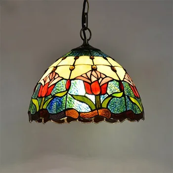 Подвесной светильник ULANI Tiffany, светодиодная лампа, современные красочные светильники для украшения домашней столовой - Изображение 2  